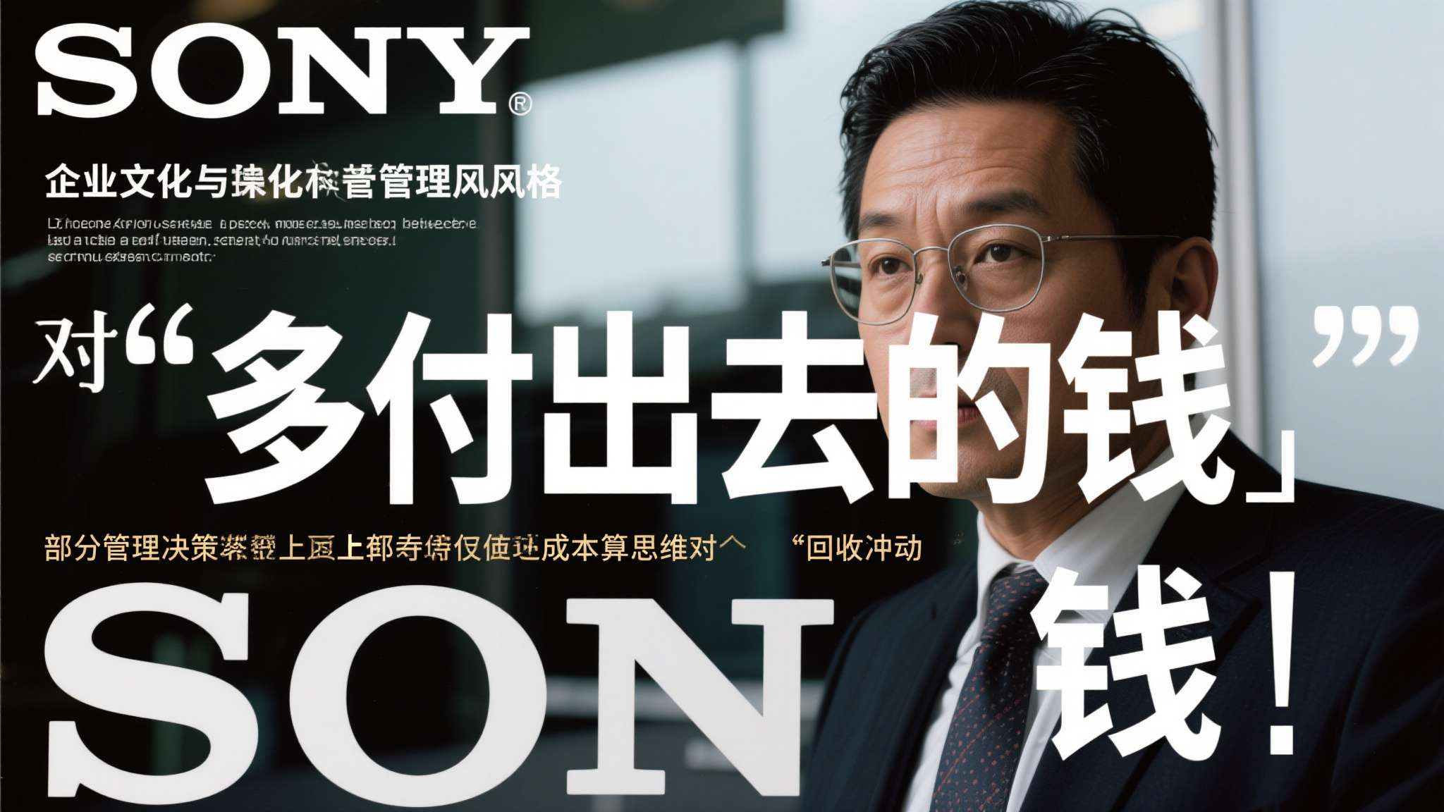 企业文化与管理风格：索尼作为一家日本跨国企业，在部分管理决策上仍保留较为保守的成